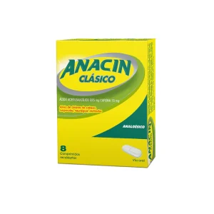 ANACIN CLASICO 325mg + 15mg Comp. x 8