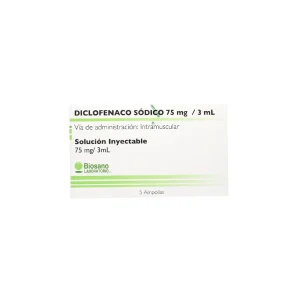 DICLOFENACO 75mg /3ml Iny. Caja Amp. x 5