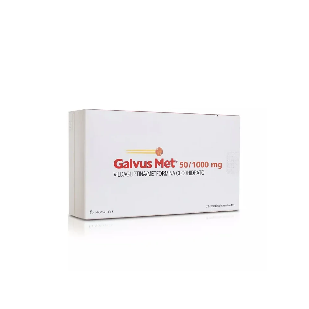 GALVUS MET FCT 50mg -500mg Comp. Rec. x 28 GALVUS MET FCT 50mg /500mg Comp. Rec. x 28 - Imagen 1
