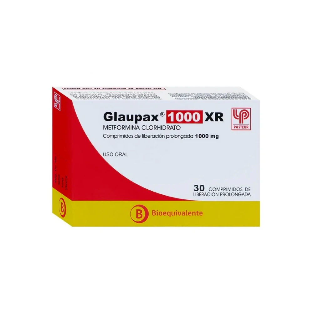 GLAUPAX XR LP 1000mg Comp. x 30 GLAUPAX XR LP 1000mg Comp. x 30 - Imagen 1