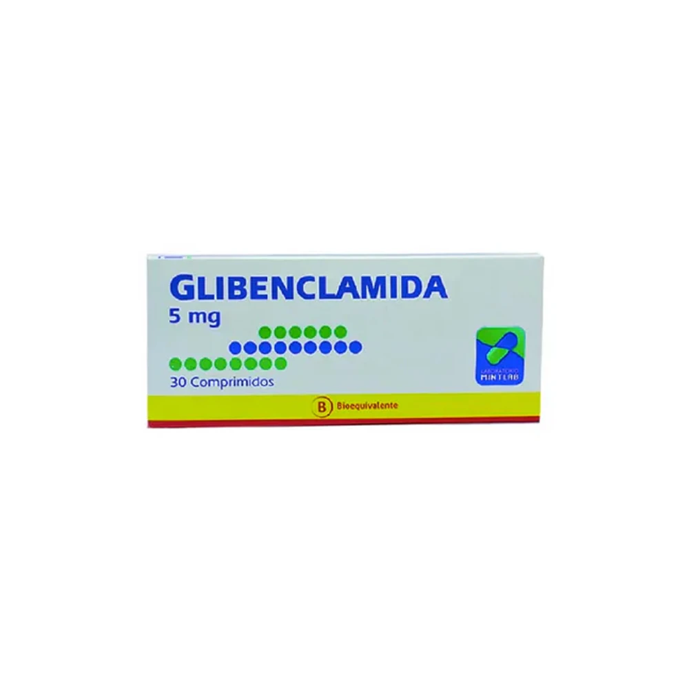 GLIBENCLAMIDA MINTLAB 5mg Comp. x 30 GLIBENCLAMIDA MINTLAB 5mg Comp. x 30 - Imagen 1