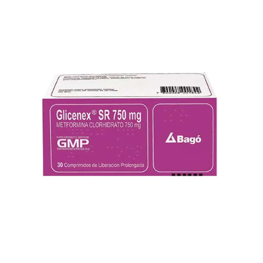 GLICENEX SR 750mg Comp. x 30 GLICENEX SR 750mg Comp. x 30 - Imagen 1
