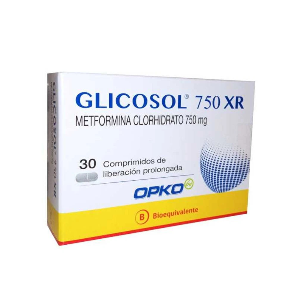GLICOSOL XR 750mg comp. x 30 GLICOSOL XR 750mg comp. x 30 - Imagen 1