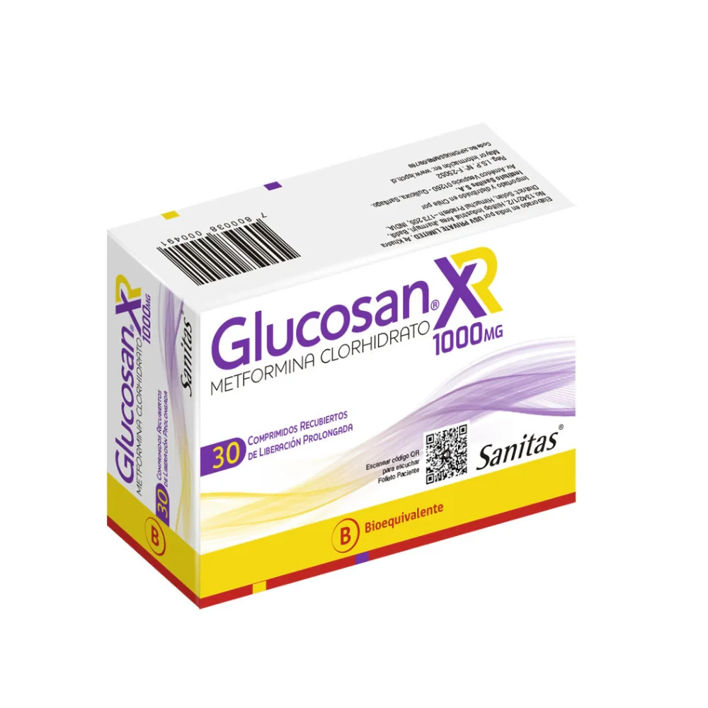 GLUCOSAN XR 1g Comp. x 30 GLUCOSAN XR 1g Comp. x 30 - Imagen 1