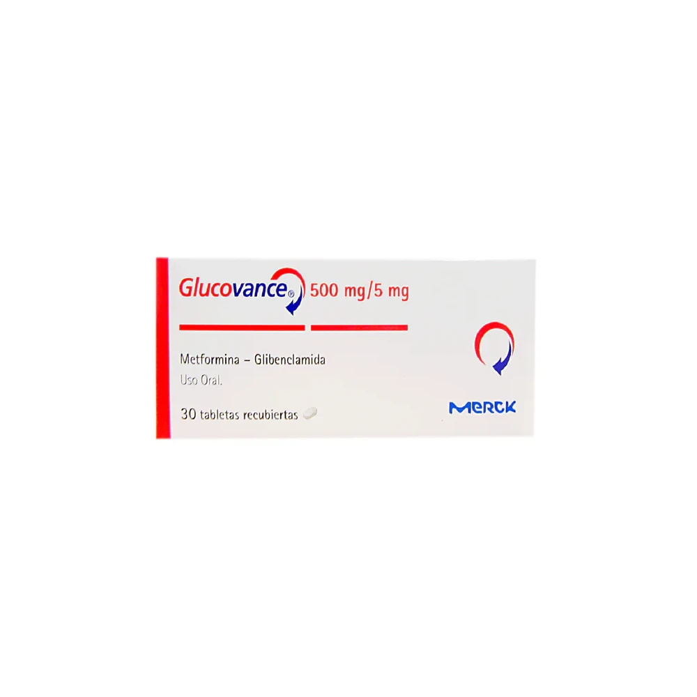 GLUCOVANCE 5mg -500mg Comp. Rec. x 30 GLUCOVANCE 5mg /500mg Comp. Rec. x 30 - Imagen 1