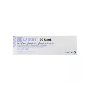 Lantus Solostar 100 UI/ml Solución Inyectable x 3 ml