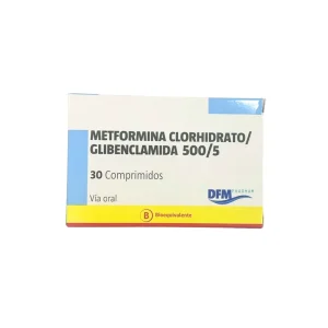 METFORMINA/GLIBENCLAMIDA (CE) 500/5 Comp. x 30