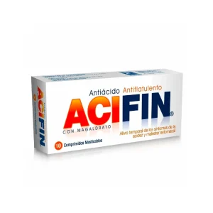 ACIFIN COMPRIMIDOS MASTICABLES Mast. Comp. x 10