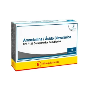 AMOXICILINA/AC.CLAVULÁNICO 875mg/125mg comp. x14