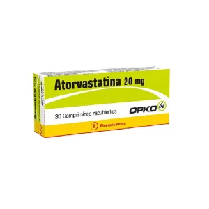 ATORVASTATINA 20mg Comp. Rec. x 30