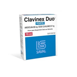 CLAVINEX DUO Forte 800mg /57mg/5ml Fco. Polvo x 70ml