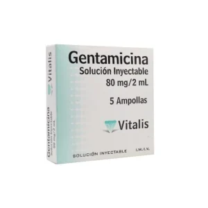 GENTAMICINA 80mg /2ml Iny. Caja Amp. x 5