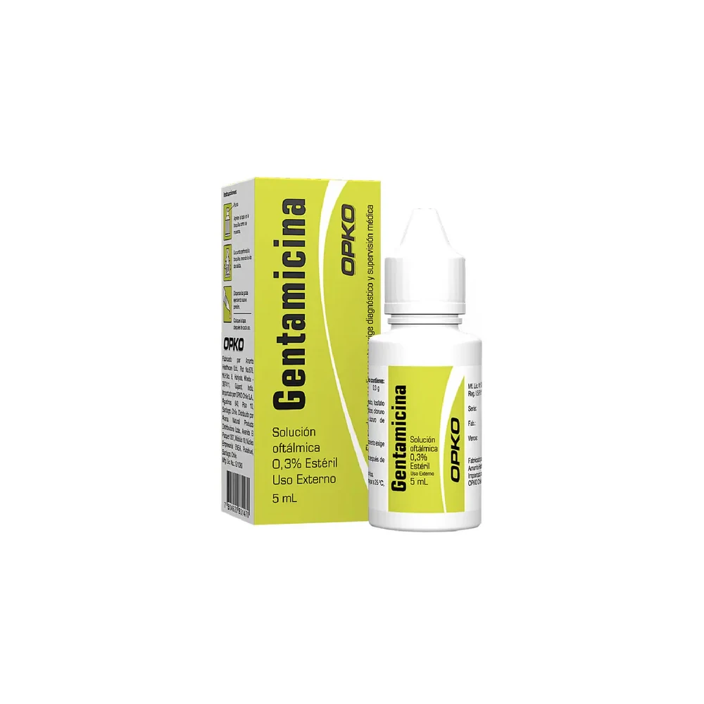 GENTAMICINA OPKO CHILE 0.3% Fco. Colir. x 5ml GENTAMICINA OPKO CHILE 0.3% Fco. Colir. x 5ml - Imagen 1