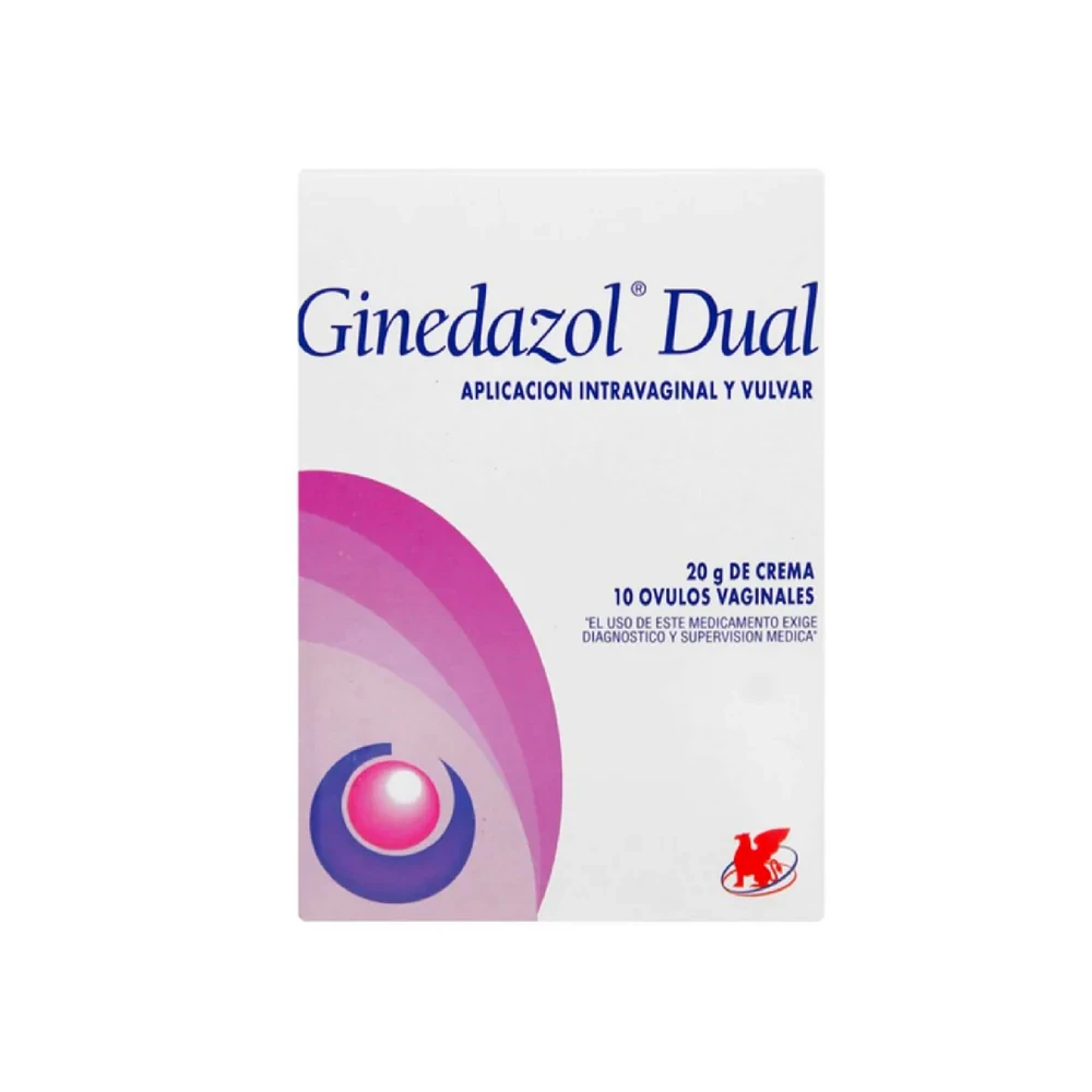 GINEDAZOL DUAL Vag. Crema x 20g + Ov. x 10 GINEDAZOL DUAL Vag. Crema x 20g + Ov. x 10 - Imagen 1
