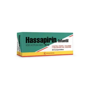 HASSAPIRIN Inf. 100mg Mast. Comp. x 20