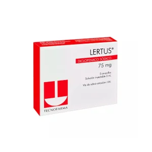 LERTUS SOLUCION INYECTABLE 75MG/3ML 75mg Iny. Amp. x 5 x 3ml