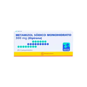 METAMIZOL SODICO (DIPIRONA) 300mg Comp. x 20