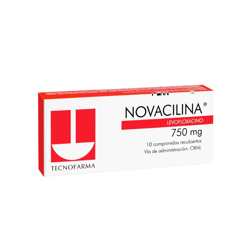 NOVACILINA 750mg Comp. Rec. x 10 NOVACILINA 750mg Comp. Rec. x 10 - Imagen 1