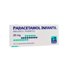 PARACETAMOL MINTLAB 80mg Comp. x 20