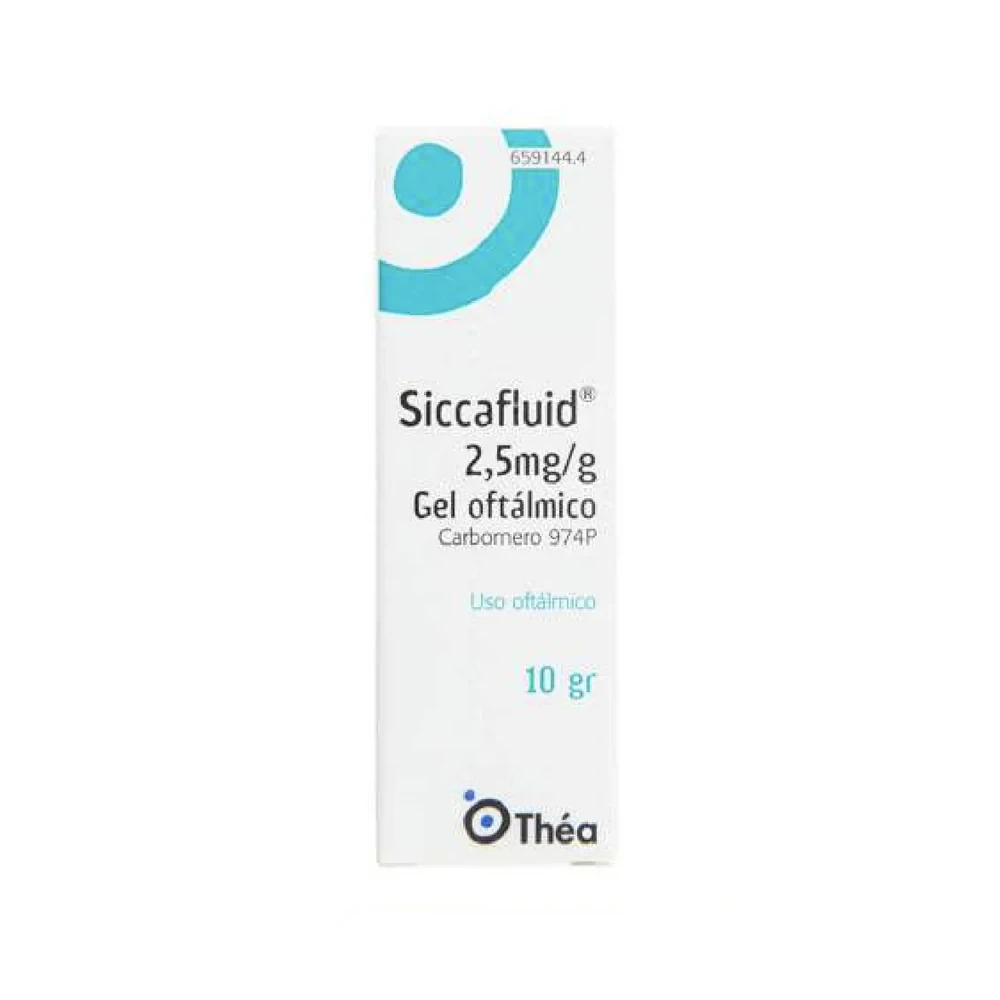 SICCAFLUID GEL OFTALMICO 2.5mg g Oft. Fco. Gel x 10g SICCAFLUID GEL OFTALMICO 2.5mg /g Oft. Fco. Gel x 10g - Imagen 1