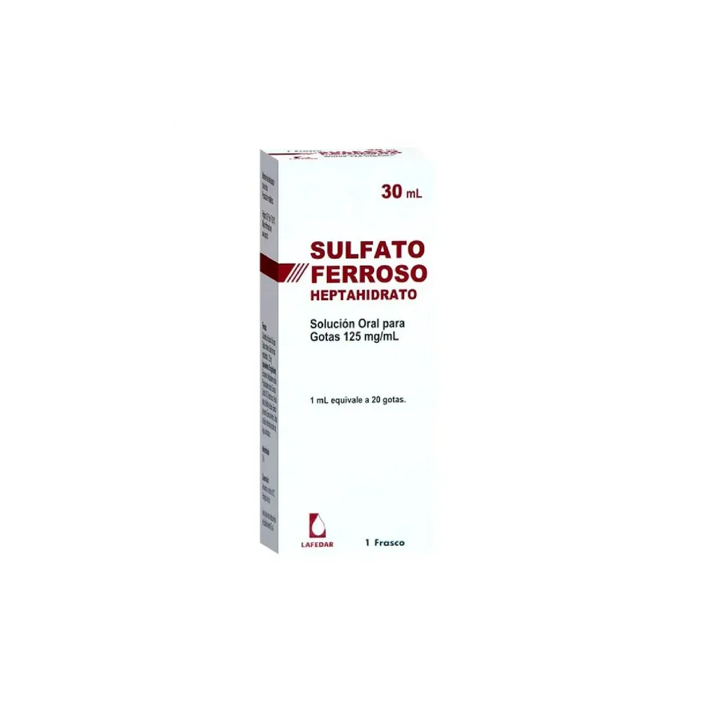 SULFATO FERROSO 125mg ml sol x 30ml SULFATO FERROSO 125mg/ml sol x 30ml - Imagen 1
