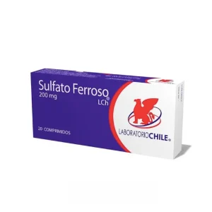 SULFATO FERROSO CHILE LAB. 200mg Comp. x 20