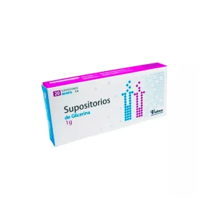 SUPOSITORIOS GLICERINA Sup. x 20 x 1g (1/4)