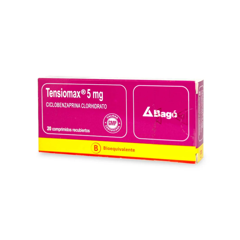 TENSIOMAX 5mg Comp. Rec. x 20 TENSIOMAX 5mg Comp. Rec. x 20 - Imagen 1