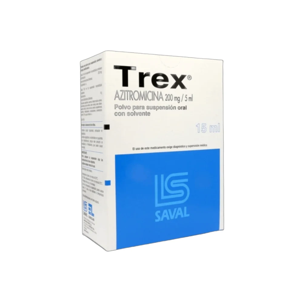 TREX 200mg 5ml Oral Susp. x 15ml Solv. TREX 200mg /5ml Oral Susp. x 15ml c/Solv. - Imagen 1