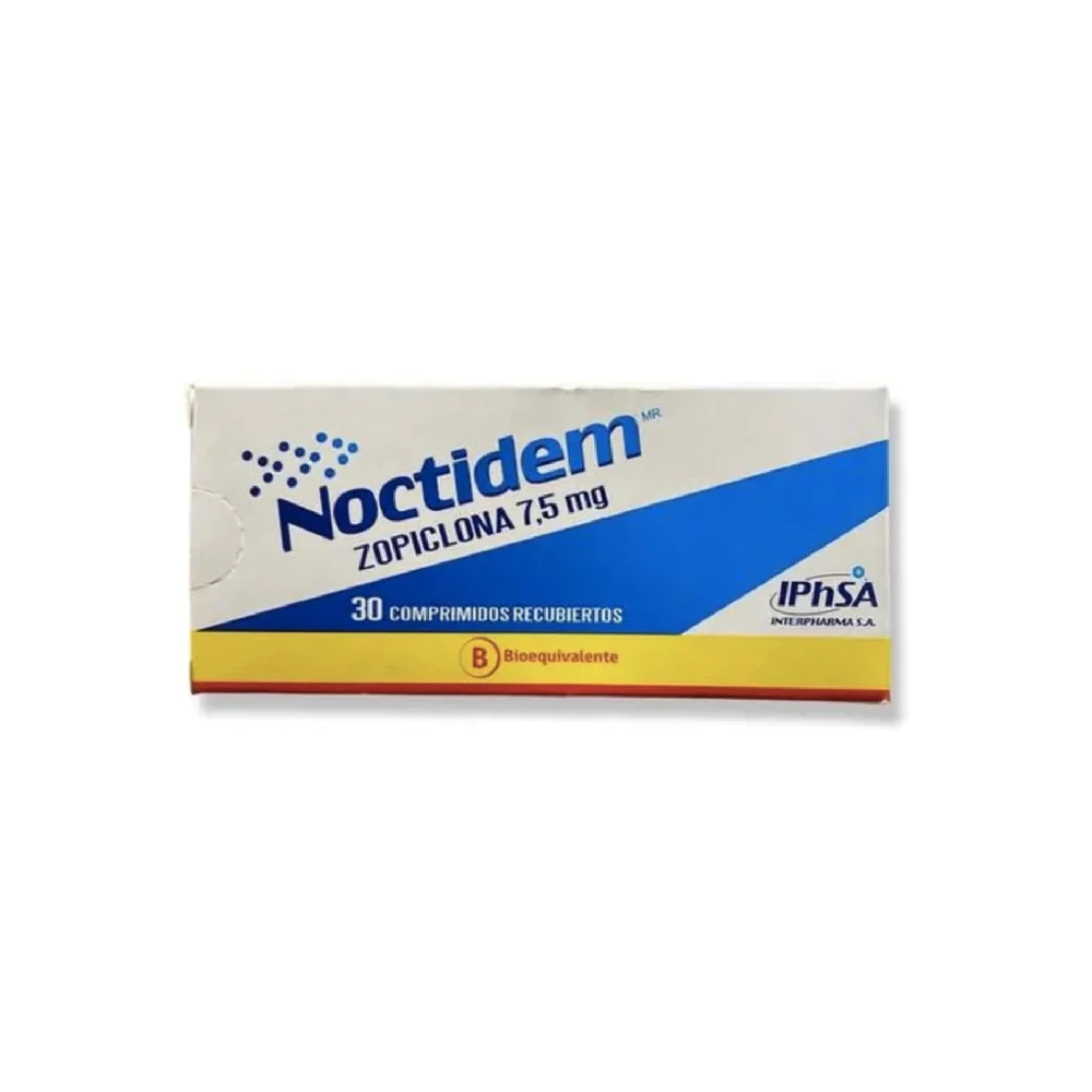 NOCTIDEM 7.5mg Comp. Rec. x 30 NOCTIDEM 7.5mg Comp. Rec. x 30 - Imagen 1