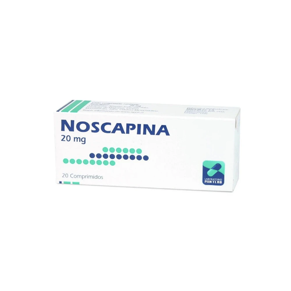 NOSCAPINA 20mg Comp. x 20 NOSCAPINA 20mg Comp. x 20 - Imagen 1