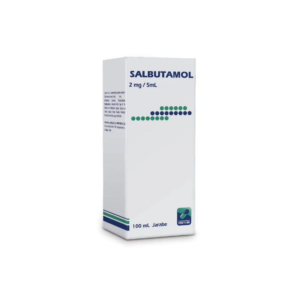 SALBUTAMOL 2mg 5ml Jbe. x 100ml SALBUTAMOL 2mg /5ml Jbe. x 100ml - Imagen 1