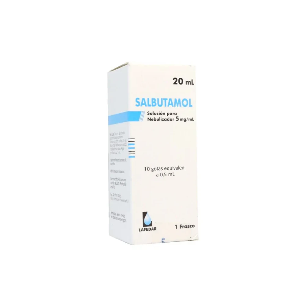 SALBUTAMOL 5mg ml Sol. x 20ml lafedar SALBUTAMOL 5mg /ml Sol. x 20ml - Imagen 1