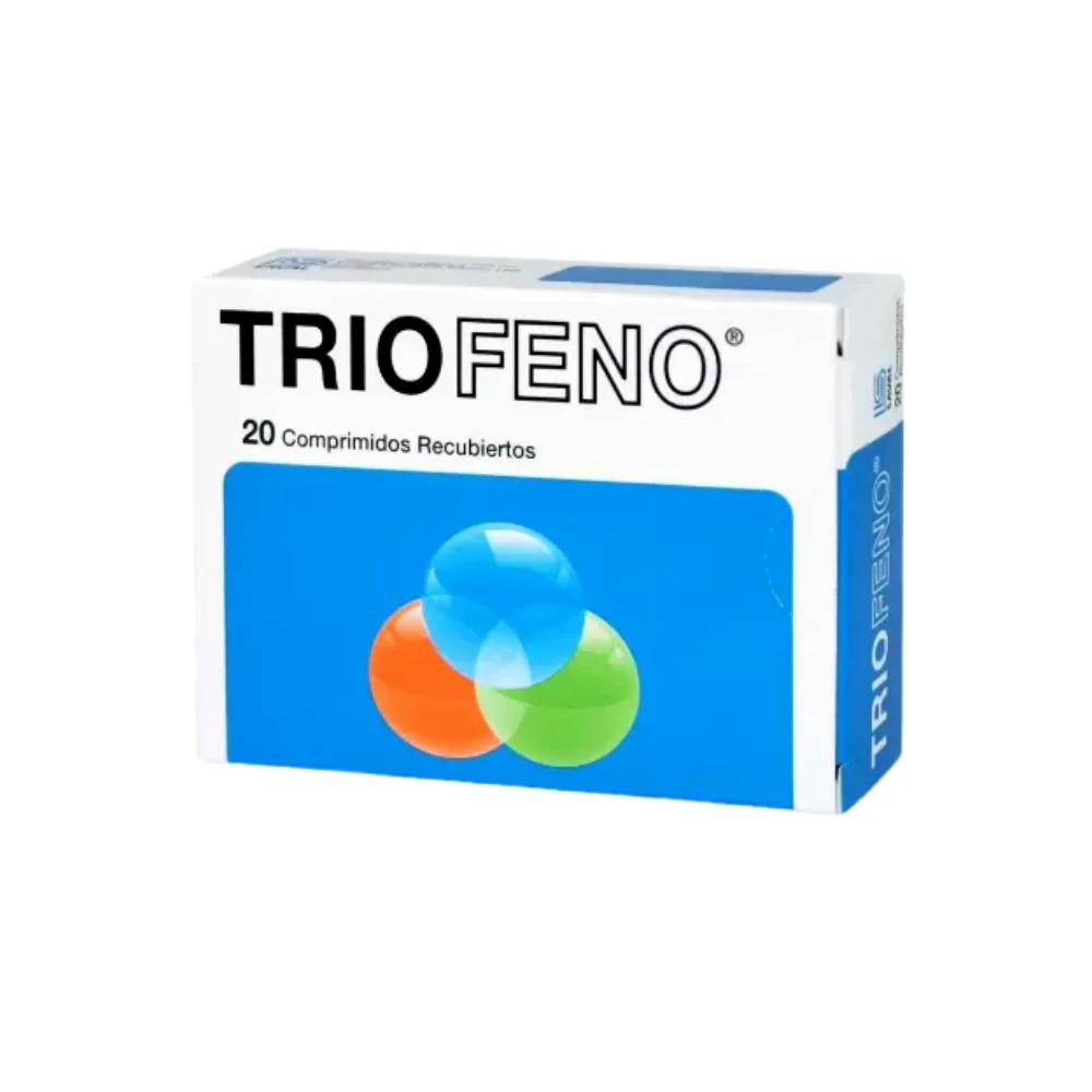 TRIOFENO 200mg 30mg 2mg Comp. x 20 TRIOFENO 200mg/30mg/2mg Comp. x 20 - Imagen 1